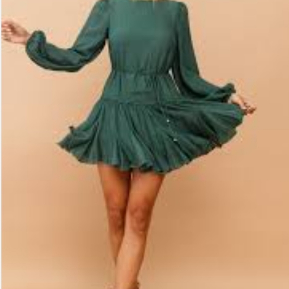NWT, Once In A Blue Moon Dress Green, Size 6 (M) - Picture 9 of 11